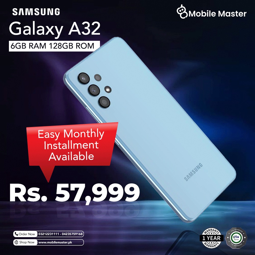 Samsung Galaxy A32 available at monthly installments